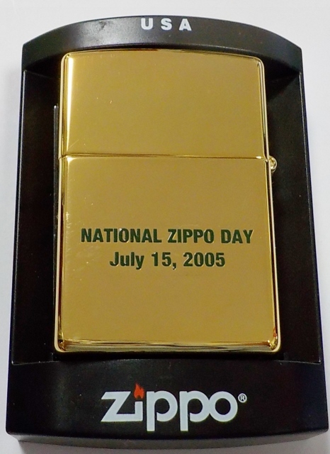 画像: ☆ROSEART！USA NATIONAL ZIPPO DAY ２００５ 限定５０個 Gold Plate #250G ZIPPO！新品