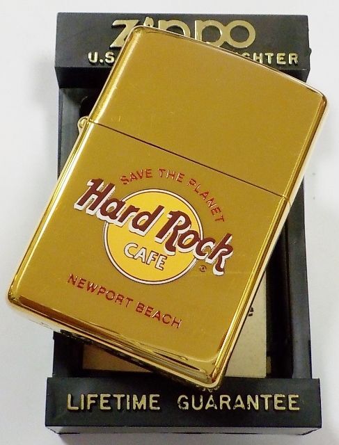 画像: ★HRC！NEWPORT BEACH １９９８年１１月  真鍮ケース Solid Brass Zippo！未使用品