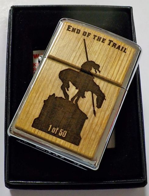 画像: ☆ROSEART 限定５０個 END OF THE TRAIL ２００８年 Wood ZIPPO！新品