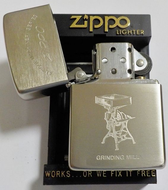 画像: ☆１９８７年１月 VINTAGE！ ANTIQUE MACHINERY ★GRINING MILL  ZIPPO！未使用品