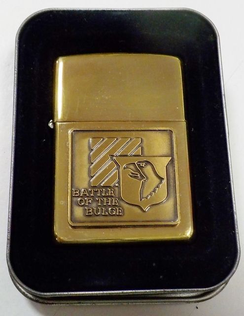 画像1: ★BATTLE OF THE BULGE バルジの戦い  WWII １９９５年2月製  真鍮 Solid Brass Zippo！未使用品