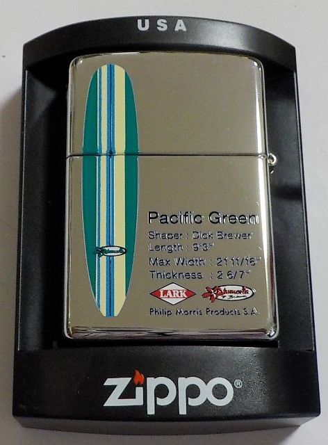 ☆ラーク！LARK Pacific Edition ２００４年７月 両面サーフボード・デザイン ZIPPO！新品A - ジッポーパーク  Zippopark