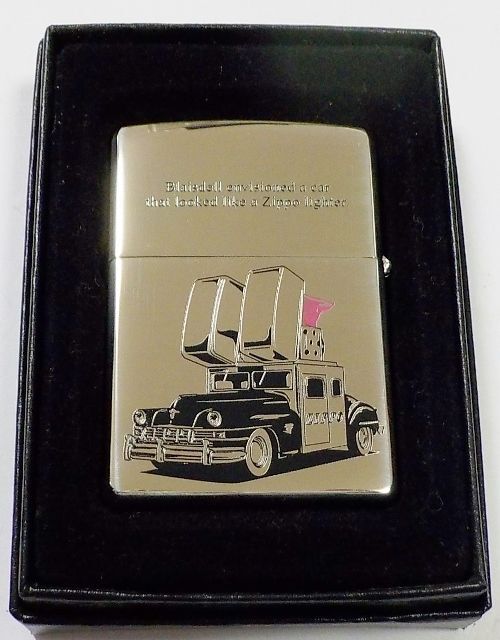 画像: ☆ZippoCar！ジ ッポーカー２００７年 ６０周年 両面車デザイン 銀加工鏡面 ZIPPO！新品B