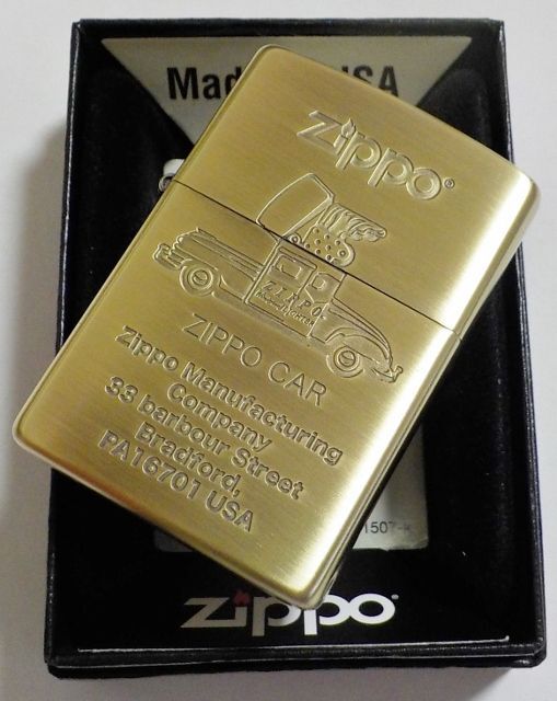 画像: ★ZippoCar！ジッポーカー！レトロモチーフ ★ オールドデザイン 真鍮古美・エッチング ２０２１年 ZIPPO！新品