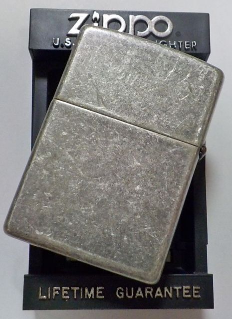 画像: ☆１９９４年7月（G）製  渋い色合いの・・アンティ―クシルバー Ｚｉｐｐｏ！未使用品