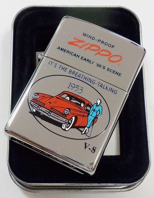 画像: ☆アメ車！AMERICAN EARLY '50S SCENE！１９５３年型オールドカー ２００１年１０月製 ZIPPO！未使用品