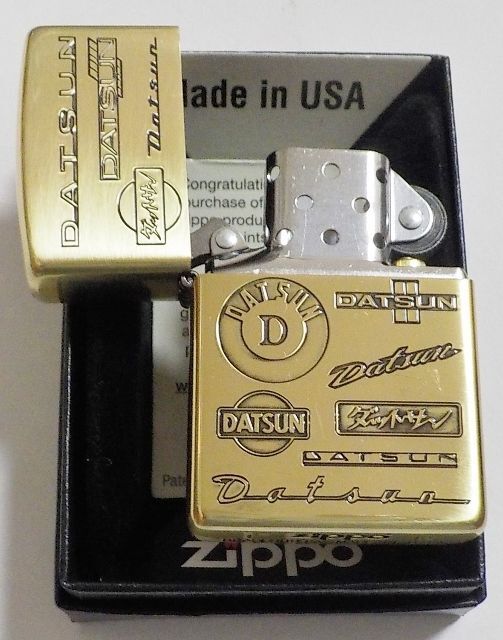 画像: ☆DATSUN！ダットサン（日産自動車）ロゴマーク多数 真鍮古美 ２０２０年 ZIPPO！新品