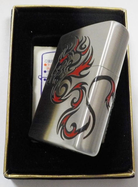 画像: ◎龍！福を呼ぶ・・サイドまで龍デザイン！銀加工サテーナ ２００５年 ZIPPO！未使用品