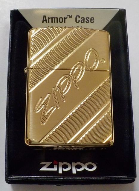 画像: ☆☆☆豪華アーマー！ロゴ深彫り Armor High Polish Brass 真鍮ケース  ２０２０年 USA ZIPPO！新品