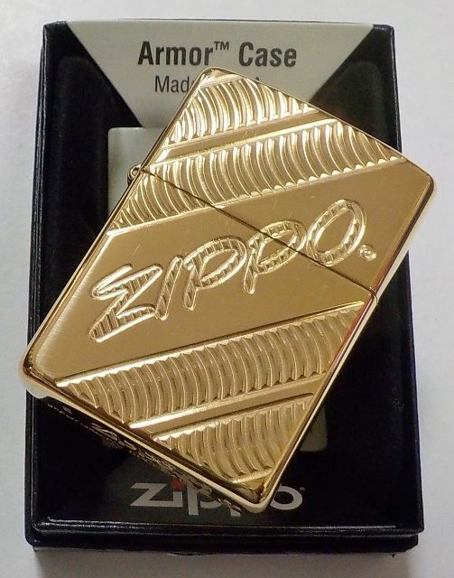 画像: ☆☆☆豪華アーマー！ロゴ深彫り Armor High Polish Brass 真鍮ケース  ２０２０年 USA ZIPPO！新品