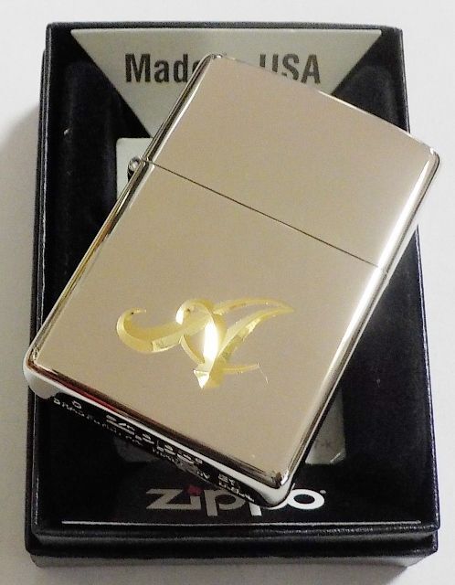 画像: ☆イニシャル・・A　深彫り V刃彫刻 シルバー銀加工鏡面 ２０２１年 ZIPPO！新品