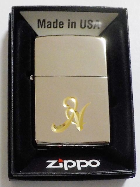 画像1: ☆イニシャル・・H　深彫り V刃彫刻 シルバー銀加工鏡面 ２０２０年 ZIPPO！新品