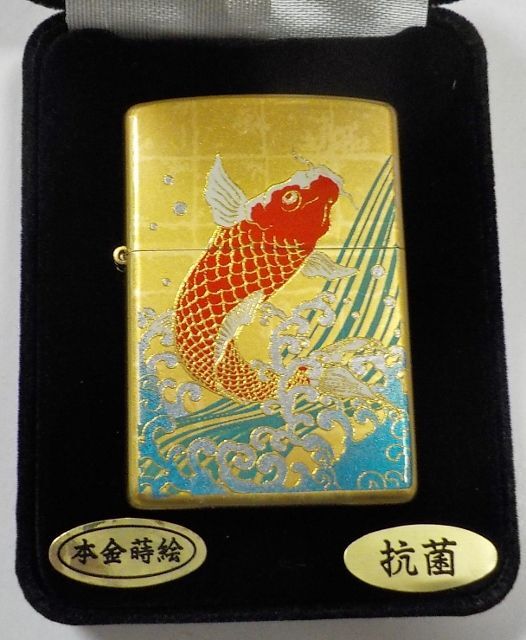 画像: ☆豪華絢爛！鯉 CARP 伝統工芸 本金蒔絵 漆塗り ゴールド２０２１年 限定 ＺＩＰＰＯ！新品未使用品