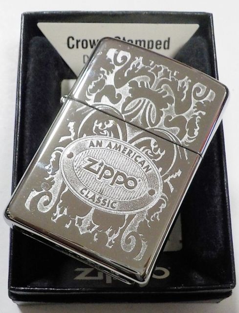 ☆AN AMERICAN CLASSIC！Crown Stamped トップに・・ZIPPOロゴ＆炎