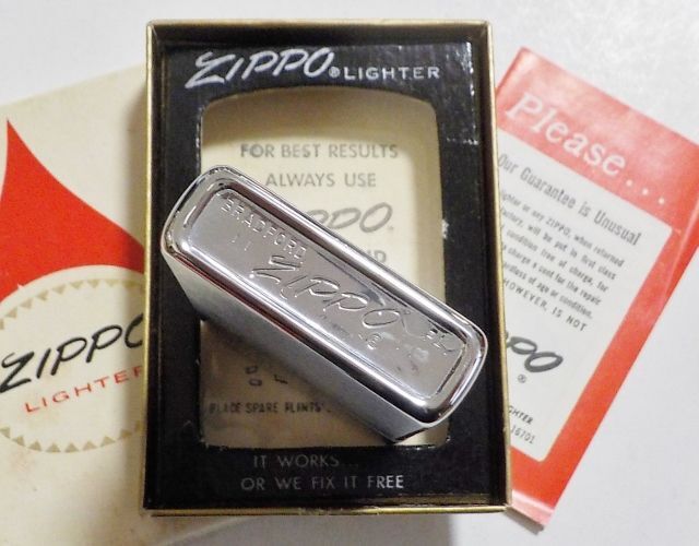 画像: ☆新品☆１９７０年製 VINTAGE ＃２００ BRUSH FINISH 無地プレーン ZIPPO！