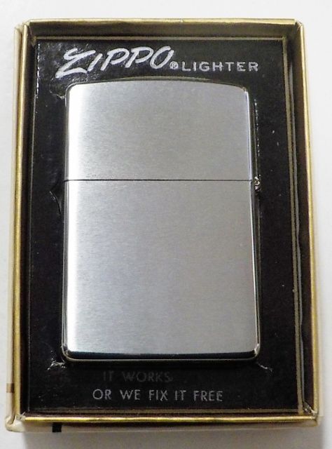 画像: ☆新品☆１９７４年製 VINTAGE ＃２００ BRUSH FINISH 無地プレーン ZIPPO！