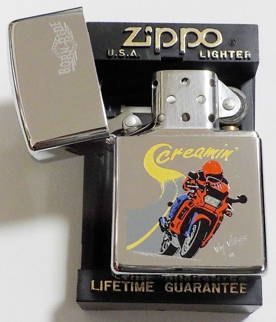 ☆オートバイ BORN to RIDE！１９９２年１１月 VINTAGE ZIPPO！未使用