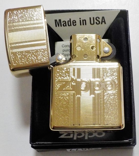 画像: ☆豪華！繊細な・・彫刻！ 金色 High Polish Solid Brass 真鍮ケース  ２０２１年 USA ZIPPO！新品