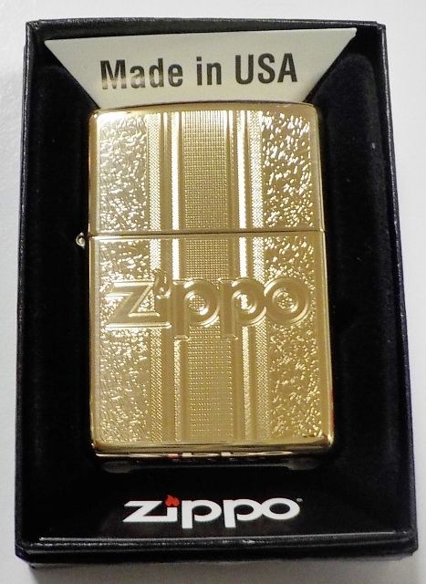 画像1: ☆豪華！繊細な・・彫刻！ 金色 High Polish Solid Brass 真鍮ケース  ２０２１年 USA ZIPPO！新品