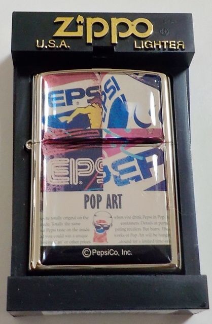 画像1: ☆ペプシ・コーラ！PEPSI-COLA 広告デザイン POP ART エポキシ仕上げ２００１年１１月 ZIPPO！新品A