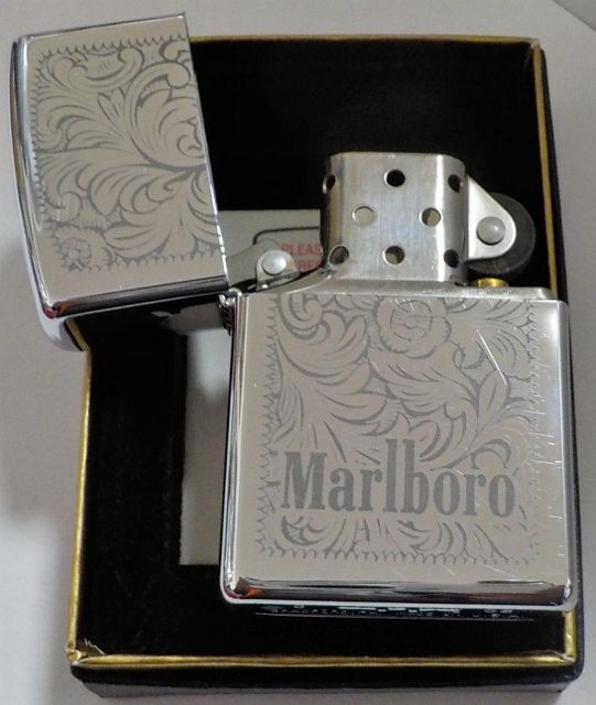 ZIPPO/ジッポー BERETTA 唐草模様 両面加工 92年製 /LPL - 雑貨