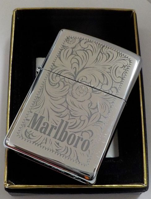 画像: ☆Marlboro USA！マールボロ USA  ★ベネチアン柄 ２００２年３月 ＃２５０ ZIPPO！展示未使用品