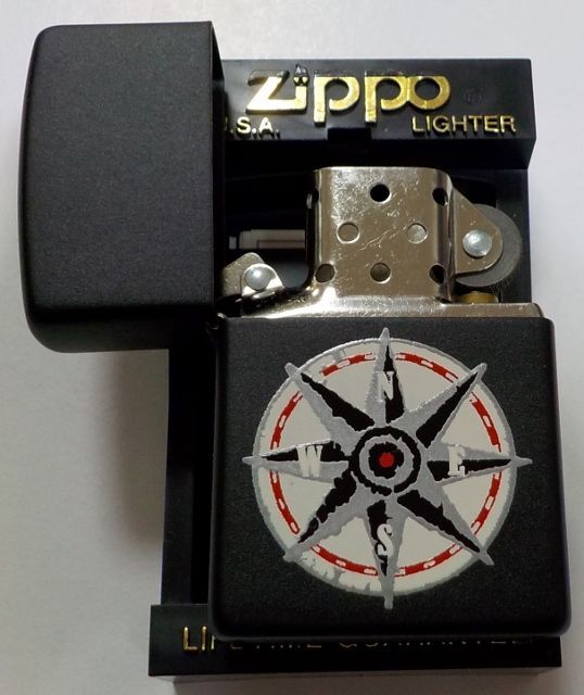 画像: ☆Marlboro USA！マールボロ USA  ★コンパス！全面つや消し BLACK １９９７ 年１０月製 ZIPPO！新品