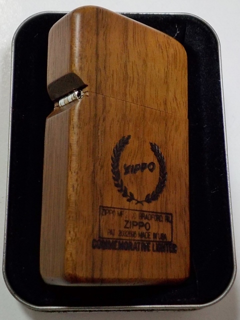zippo ジッポー　ウォールナット？　木製　ウッド　Ziロゴ　2006年製？