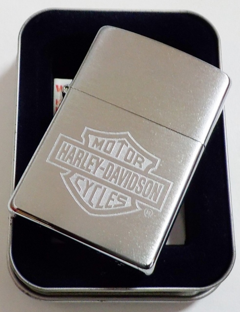 画像:  ★USA HARLEY-DAVIDSON ２００４年４月 ＃２００ BRUSHED CHROME  ZIPPO！未使用品