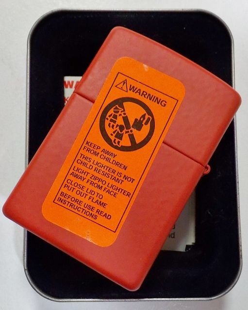 画像:  ★USA HARLEY-DAVIDSON ★FIRE FIGHTER（消防官）２００５年２月 RED MATTE ZIPPO！新品