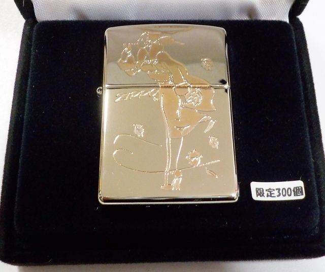 画像: ☆限定３００個 Pink Windy！ウィンディ 枯葉舞う 繊細なデザイン プラチナ加工 ２００７年ＺＩＰＰＯ！新品