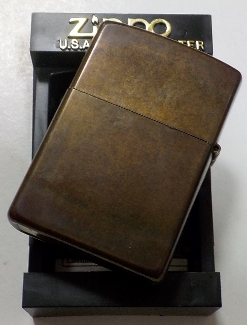 画像: ☆２００１年７月 ＃２１０ 超渋い・・WEATHERED BRASS ZIPPO！未使用品