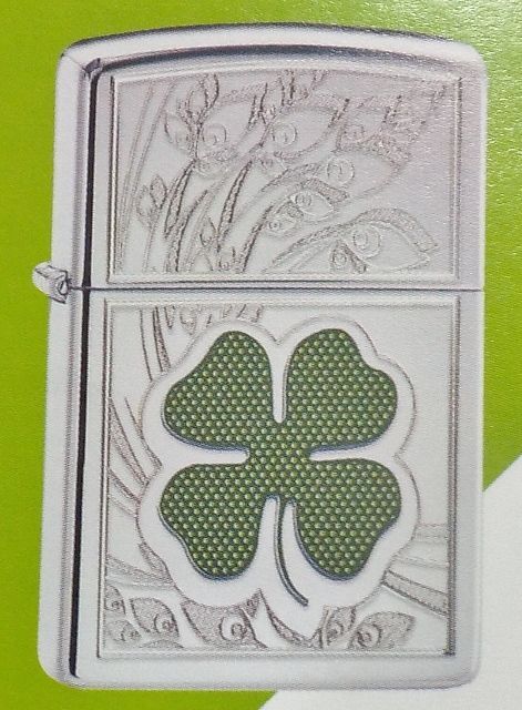 画像: ☆四つ葉のクローバー！Four Leaf Clover Auto Engrave Design ＃２５０ Zippo！新品