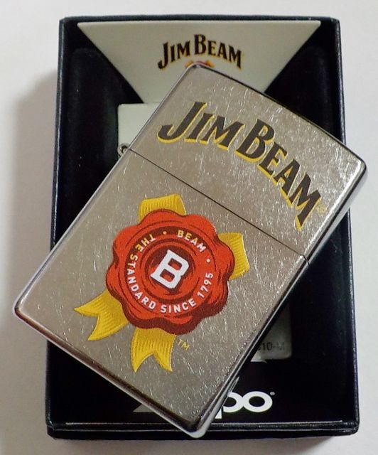 画像: ☆JIM BEAM！ジム・ビーム 人気の・・バーボン・ウイスキー Street  Chrome Zippo！新品