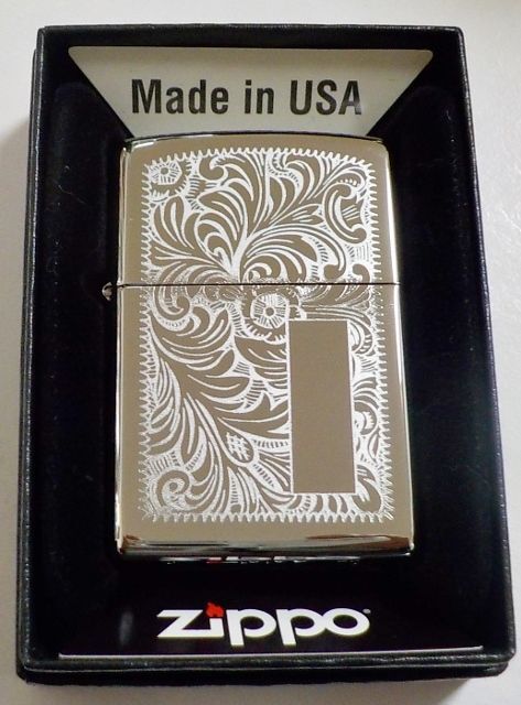 画像1: ☆Venetian！伝統のベネチアン柄（唐草模様)！両面デザイン ２０２２年 ＃２５０ High Polish Chrome Zippo！新品