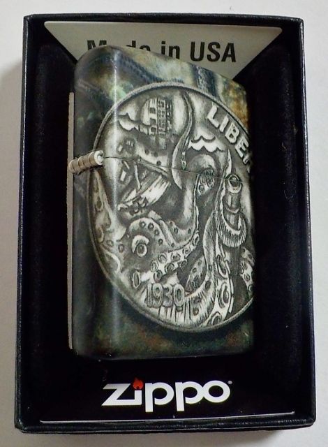 画像: ☆迫力の・・５４０度 ５面連続デザイン！１９３０ Pirate Coin LIBERTY ２０２２年 Zippo！新品