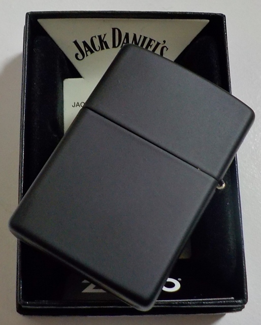 画像: ☆Jack Daniel's！人気のウィスキー ジャック・ダニエルズ！Old No.７ 渋い艶消し Black Matte Zippo！新品