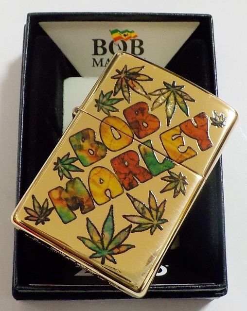 画像: ☆Bob Marley！ジャマイカの音楽家 ボブ・マーリー 真鍮 HP Solid Brass Zippo！新品