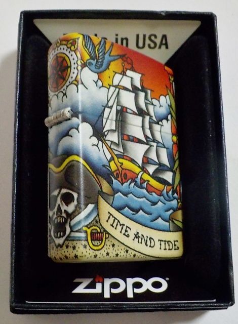 画像: ☆豪華！５４０度 ５面デザイン！Nautical Tattoo Ship 帆船・灯台 ２０２２年 Zippo！新品