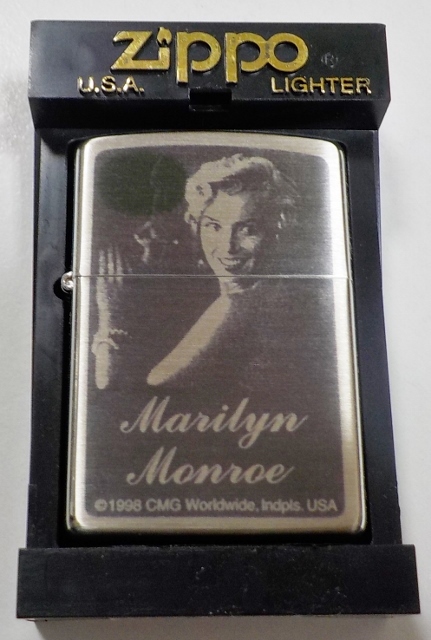 画像: ★マリリン・モンロー！Marllyn monroe １９９８年３月製 銀加工 ZIPPO ★展示品