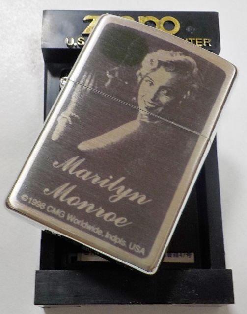 画像: ★マリリン・モンロー！Marllyn monroe １９９８年３月製 銀加工 ZIPPO ★展示品