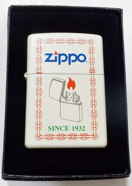 画像1: ★２０数年前の・・SINCE １９３２ 全面ホワイト＆オールド デザイン ZIPPO！新品B