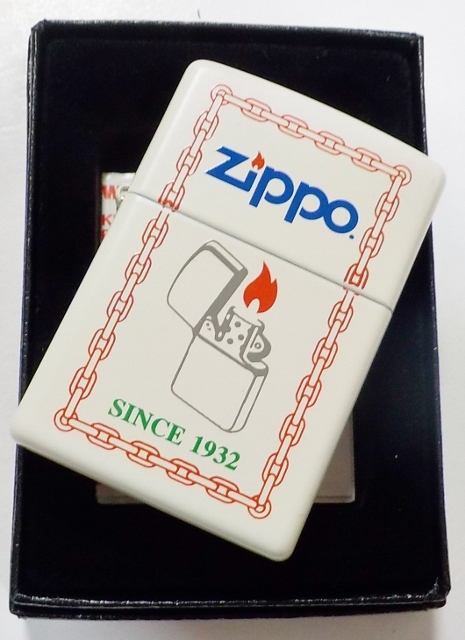 画像: ★２０数年前の・・SINCE １９３２ 全面ホワイト＆オールド デザイン ZIPPO！新品B