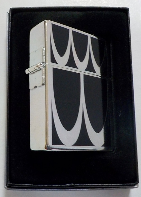 画像: ☆１９３５ アール・ヌーヴォー！ブラック ＆ シルバープレート ２００８年１月 ZIPPO！新品