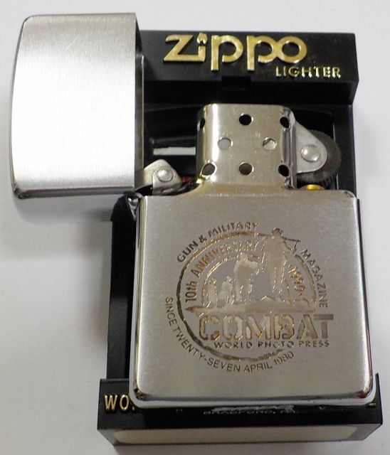 画像: ★COMBAT！軍事系月刊誌 コンバット １９８９年８月製 ★創刊１０周年記念 ZIPPO！未使用品