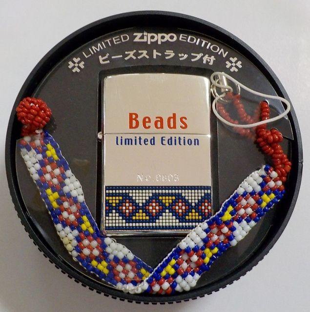 ★BEADS！限定ビーズデザイン ★色鮮やかな・・ビーズストラップ付 ２０００年１月 ZIPPO！未使用品D