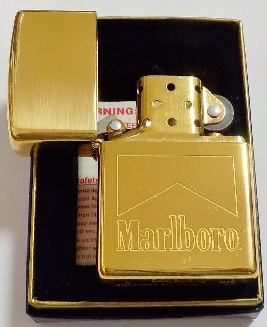 画像: ☆マールボロ！Marlboro USA １９９７年５月 真鍮ケース HP SOLID BRASS ZIPPO！展示品