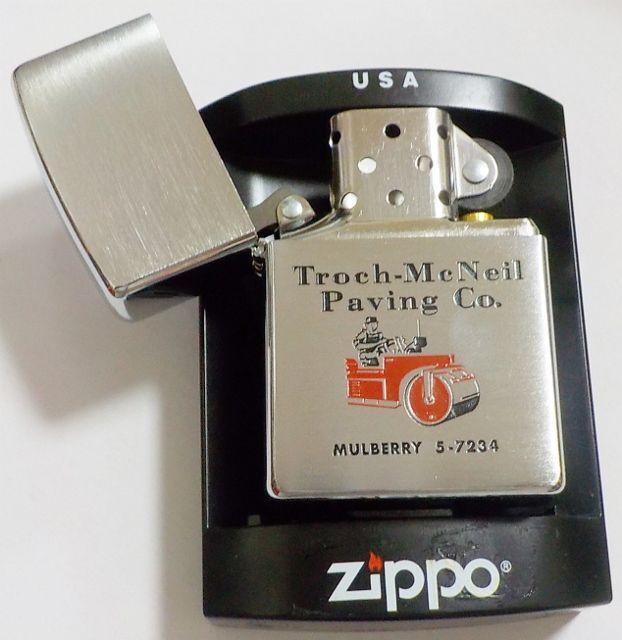 画像: ★重機 舗装ローラー車！ZIPPO社 復刻 オールドデザイン 企業物 ２００７年 ＃２００ ZIPPO！新品