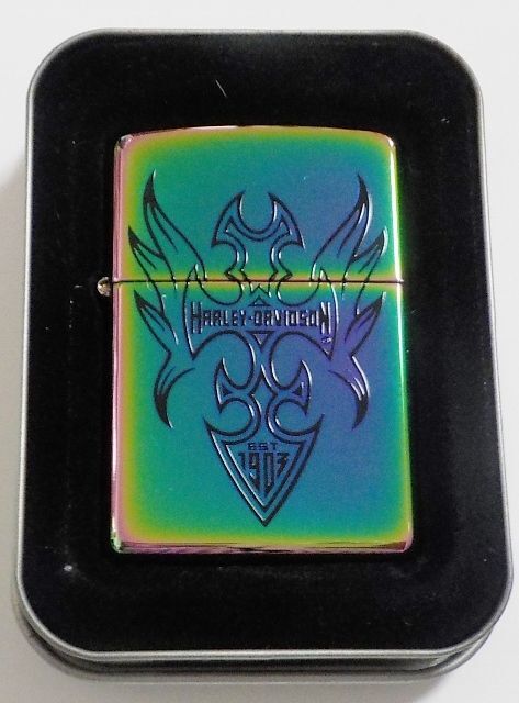 画像1: ☆HARLEY-DAVIDSON！本場 ＵＳＡ 虹色スペクトラム ２００５年 ＺＩＰＰＯ！新品C