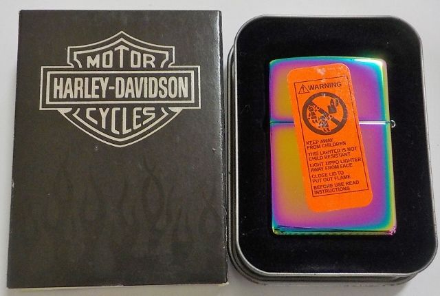 画像: ☆HARLEY-DAVIDSON！本場 ＵＳＡ 虹色スペクトラム ２００４年 ＺＩＰＰＯ！新品Ａ 